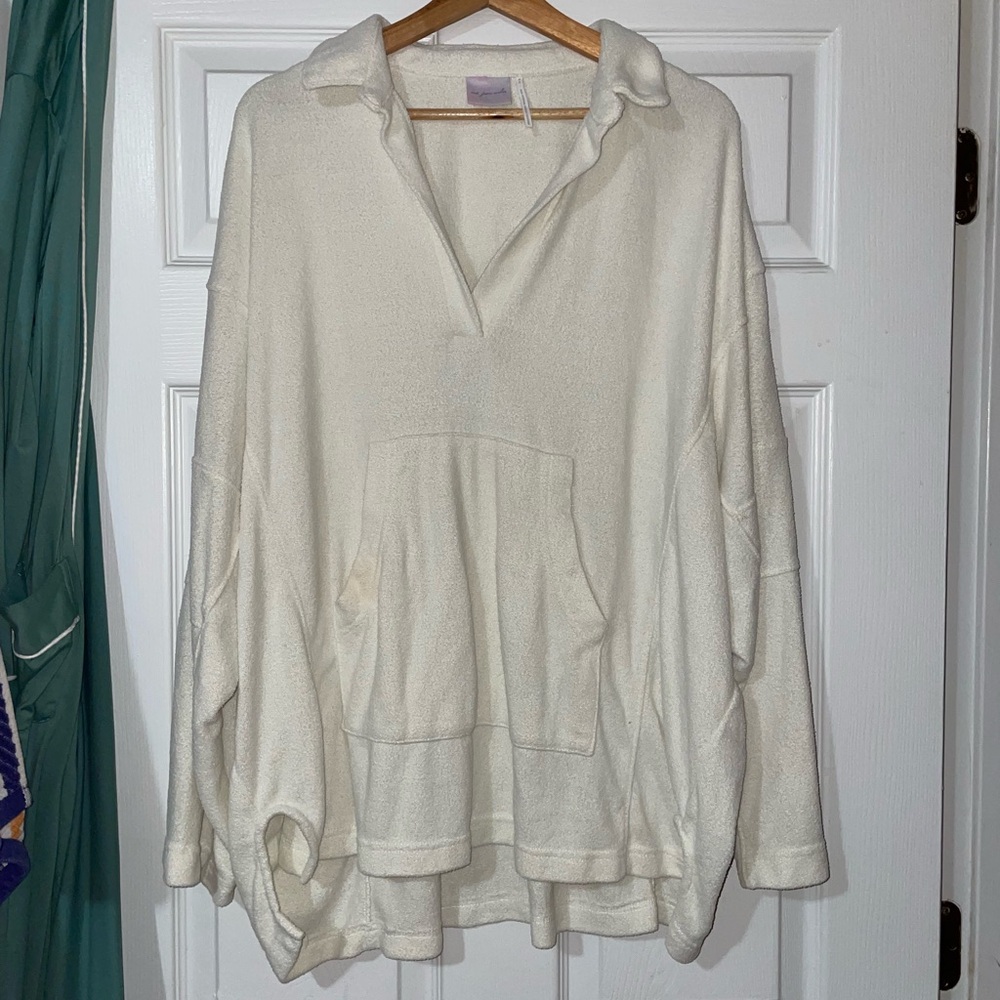 Urban Outfitters Cream Sweatshirt Hoodie